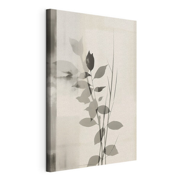 Canvas Schilderijen Plant met bladeren eraan