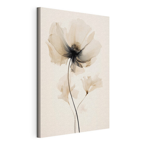 Bloem met doorzichtige bloemblaadjes Canvas Schilderijen Bloem met doorzichtige bloemblaadjes