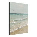 Canvas Schilderijen Strand met golven en zand