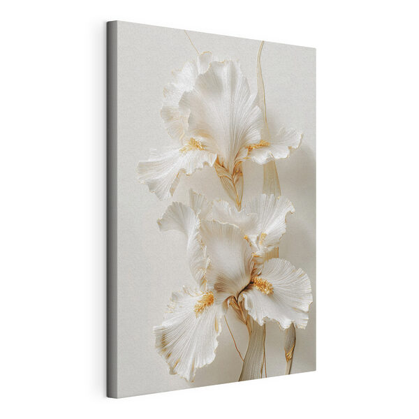 Elegant bloemmotief in zachte tinten Canvas Schilderijen Elegant bloemmotief in zachte tinten