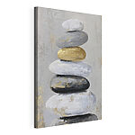 Canvas Schilderijen Schilderij van een stapel stenen