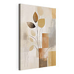 Canvas Schilderijen Schilderij van een plant met bladeren