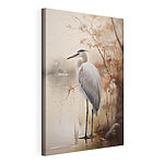 Canvas Schilderijen Vogel die in het water staat