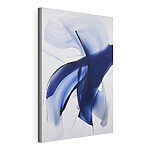 Canvas Schilderijen Blauwe en witte krullen