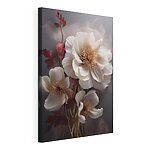 Canvas Schilderijen Prachtige bloemen in zachte tinten