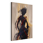 Canvas Schilderijen Schilderij van een vrouw