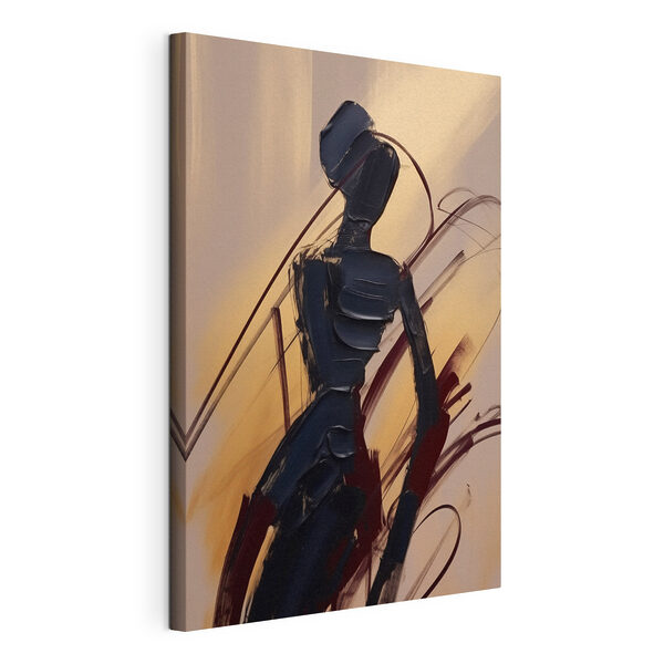 Canvas Schilderijen Schilderij van een vrouw