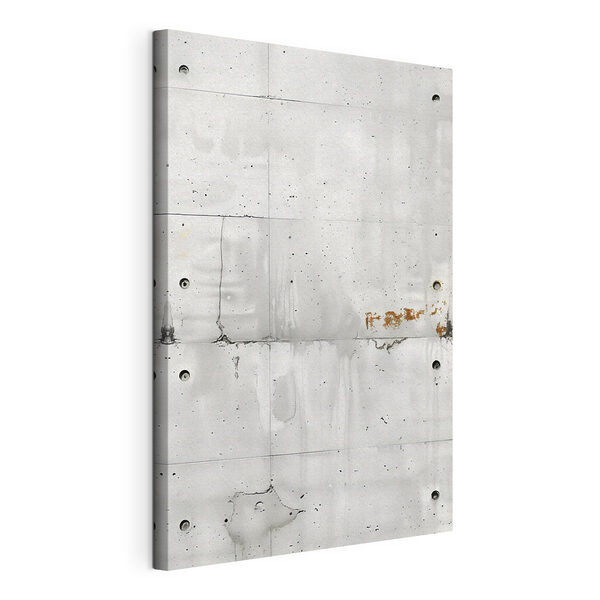 Canvas Schilderijen Witte muur met gaten erin