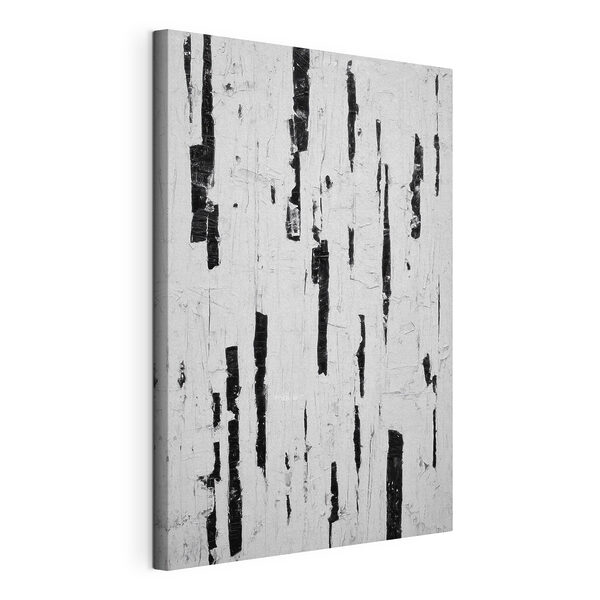 Abstracte contrasten in zwart-wit Canvas Schilderijen Abstracte contrasten in zwart-wit