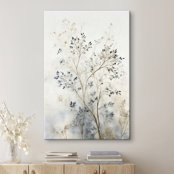 Canvas Schilderijen Schilderij van een boom met bladeren
