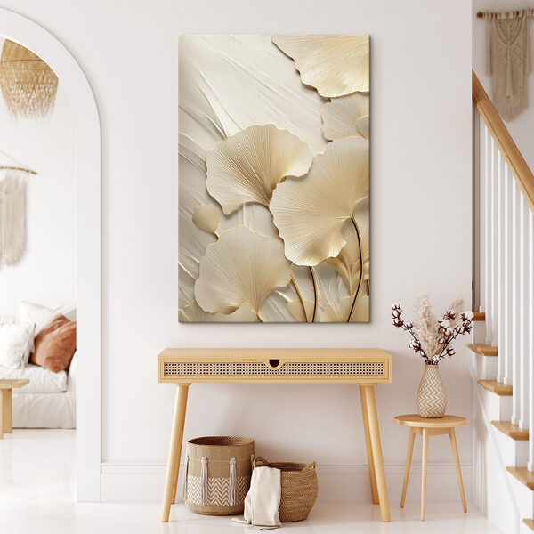 Canvas Schilderijen De zachte elegantie van fijn bladwerk