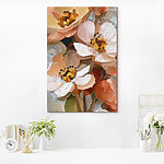 Canvas Schilderijen Bloesems in zachte pasteltinten