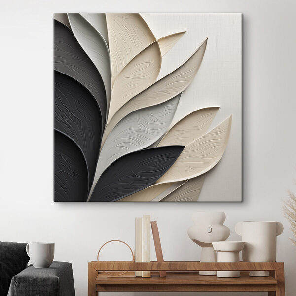 Op de natuur geïnspireerd ontwerp in zachte tinten Canvas Schilderijen Op de natuur geïnspireerd ontwerp in zachte tinten