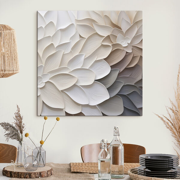Canvas Schilderijen Zachte en delicate bloemblaadjeslagen