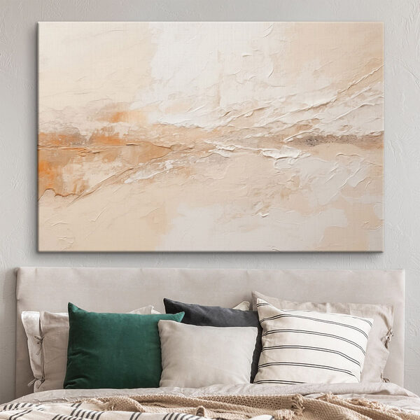 Canvas Schilderijen Witte muur met scheuren