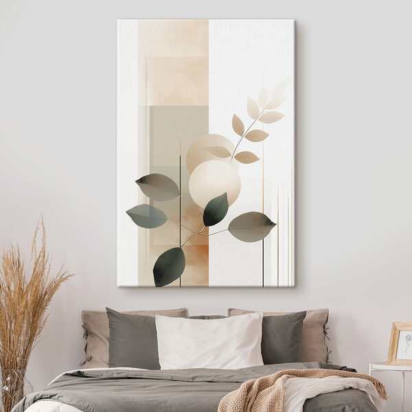 Canvas Schilderijen Rustige en serene botanische compositie