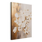 Canvas Schilderijen Schilderij van witte bloemen