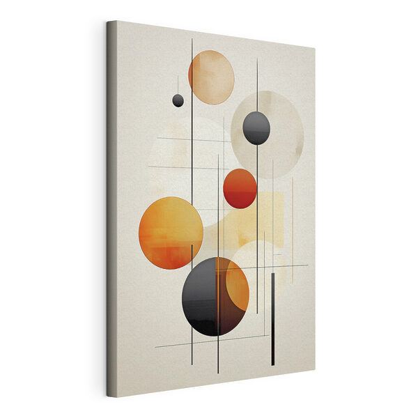 Kunstwerk met cirkels en lijnen Canvas Schilderijen Kunstwerk met cirkels en lijnen