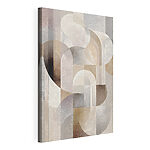Canvas Schilderijen Abstracte vormen in zachte tinten