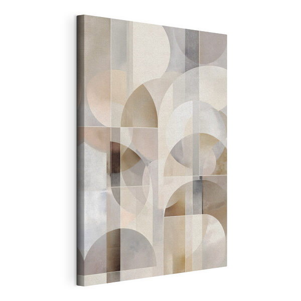 Canvas Schilderijen Gedempte tinten in een abstracte compositie