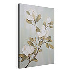 Canvas Schilderijen Schilderij van een witte bloem