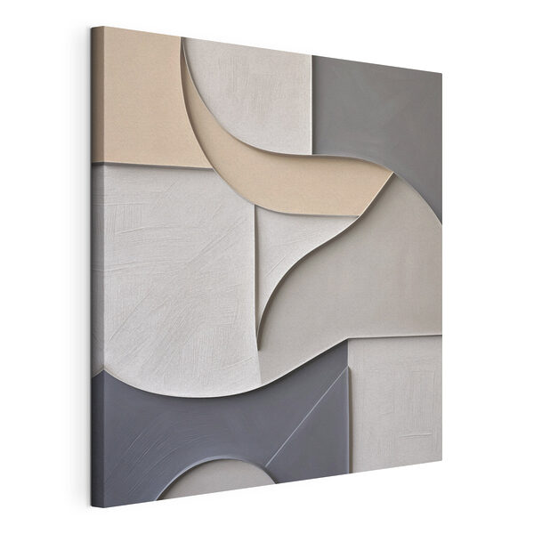 Canvas Schilderijen Wanddecoratie met een gebogen ontwerp
