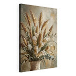 Canvas Schilderijen Schilderij van een bos tarwe