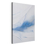 Canvas Schilderijen Blauwe en witte verf