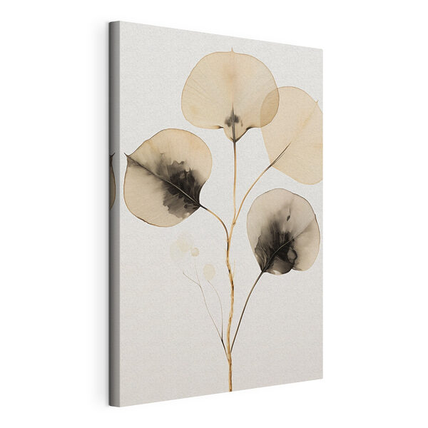 Plant met bladeren eraan Canvas Schilderijen Plant met bladeren eraan