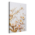 Canvas Schilderijen Verfijnde bloemen in een kunstzinnig arrangement