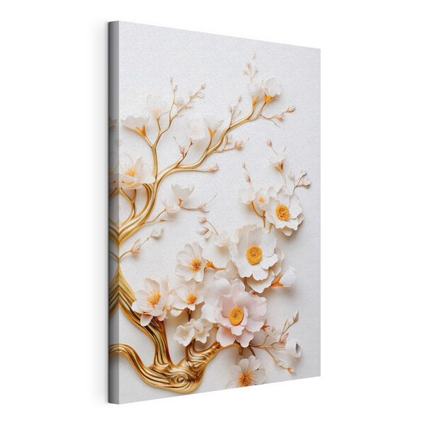 Verfijnde bloemen in een kunstzinnig arrangement Canvas Schilderijen Verfijnde bloemen in een kunstzinnig arrangement