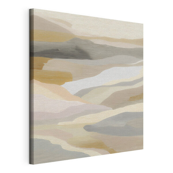 Zachte golven in neutrale tinten Canvas Schilderijen Zachte golven in neutrale tinten