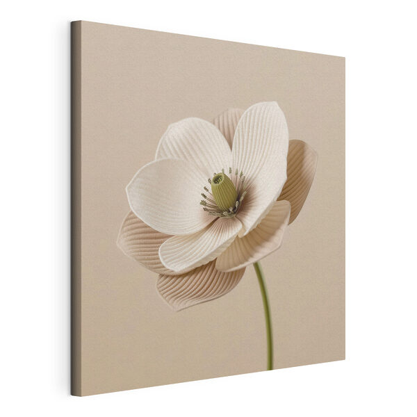 Een sierlijke bloem met zachte rondingen Canvas Schilderijen Een sierlijke bloem met zachte rondingen