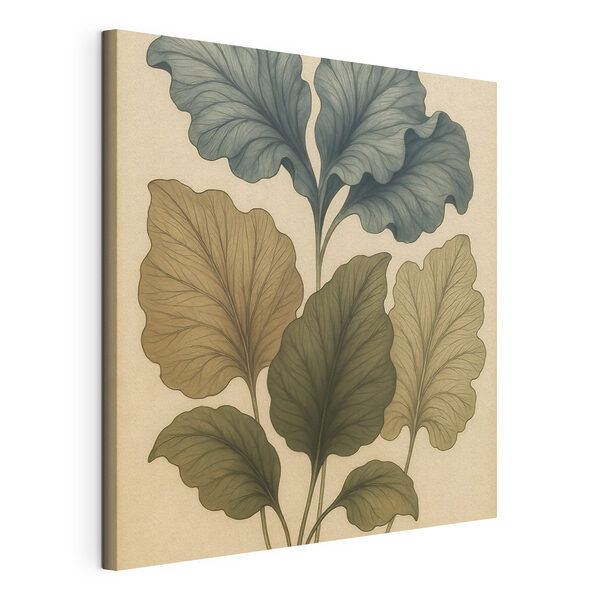 Tekening van een plant Canvas Schilderijen Tekening van een plant