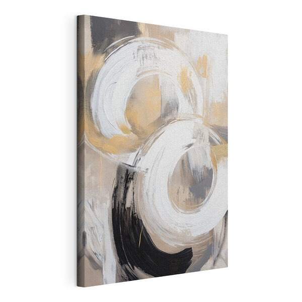 Canvas Schilderijen Cirkels en stippen schilderen