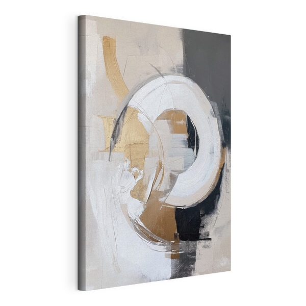 Canvas Schilderijen Abstracte vormen in een harmonieuze dans