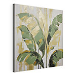 Canvas Schilderijen Schilderij van een groene plant