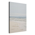 Canvas Schilderijen Strand waar de golven op het zand breken