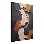 Canvas Schilderijen Abstracte vormen in harmonieuze kleuren