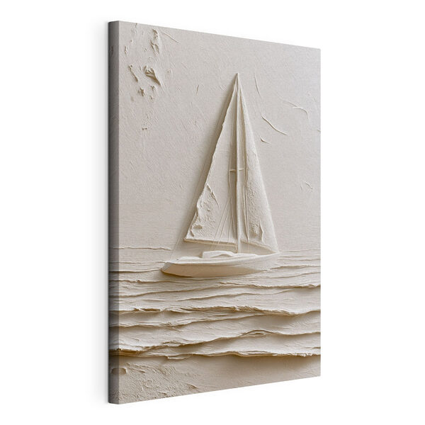 Canvas Schilderijen Zeilboot in het water