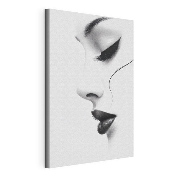 Elegant profiel met opvallende kenmerken Canvas Schilderijen Elegant profiel met opvallende kenmerken