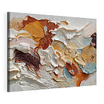 Canvas Schilderijen Abstracte wervelingen in warme tinten