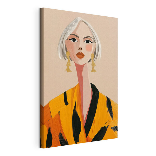 Een chique stijl met een opvallend accent Canvas Schilderijen Een chique stijl met een opvallend accent