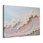 Canvas Schilderijen Schilderij van een golf