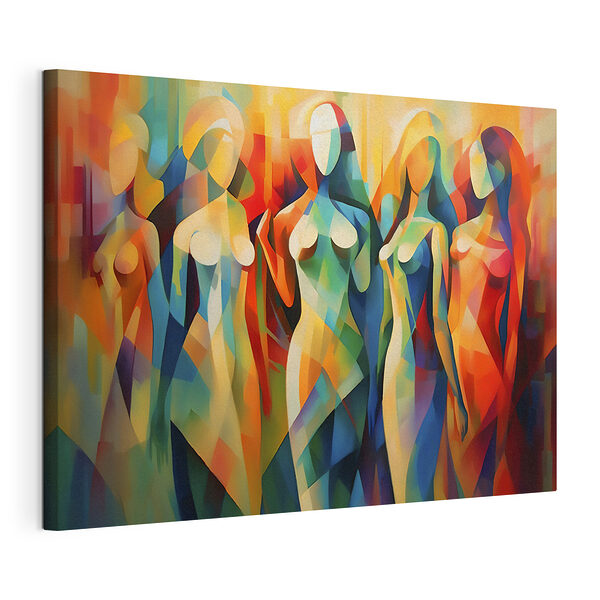 Canvas Schilderijen Schilderij van een vrouwenlichaam