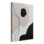 Canvas Schilderijen Zwart-witte achtergrond