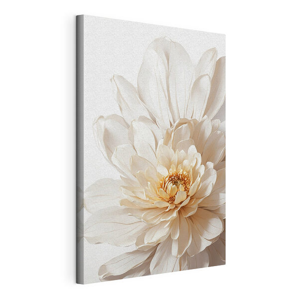 Crème bloemenpracht, licht en luchtig Canvas Schilderijen Crème bloemenpracht, licht en luchtig