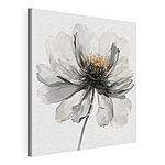 Canvas Schilderijen Elegante bloei in monochrome tinten