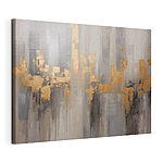 Canvas Schilderijen Zonovergoten tinten op canvas met textuur