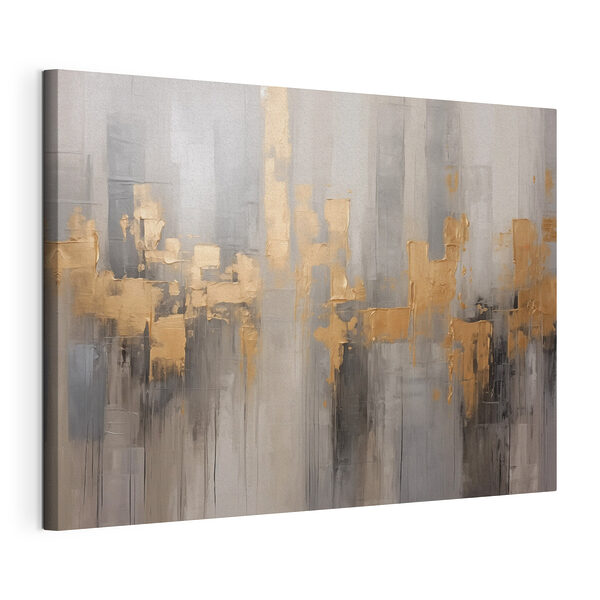 Zonovergoten tinten op canvas met textuur Canvas Schilderijen Zonovergoten tinten op canvas met textuur